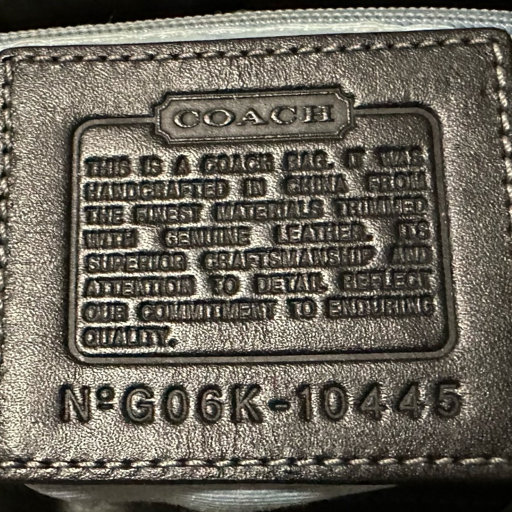Vintage Y2K Coach 2006 Black Tote Bag shoulder bag - Picture 6 of 16